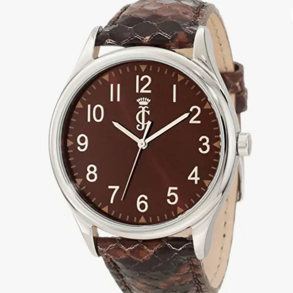 Juicy Couture Darby Women's Watch Brown Python Embossed Leather - New w/ Box